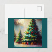 Kerstboom 2 feestdagenkaart (Voorkant / Achterkant)