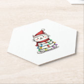 Kerstboom (2) kartonnen onderzetters (Schuin)