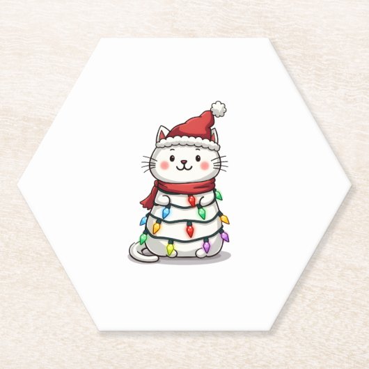 Kerstboom (2) kartonnen onderzetters (Voorkant)