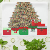 Kerstboom 2 Keukenhanddoeken (Gevouwen)