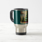 Kerstboom 2 reisbeker (Voorkant links)