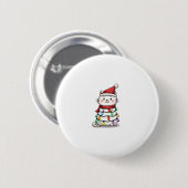 Kerstboom (2) ronde button 5,7 cm (Voorkant /achterkant)
