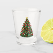 Kerstboom 2 shot glas (Voorkant)