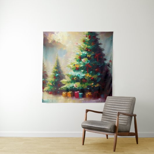 Kerstboom 2 wandkleed (In situ)