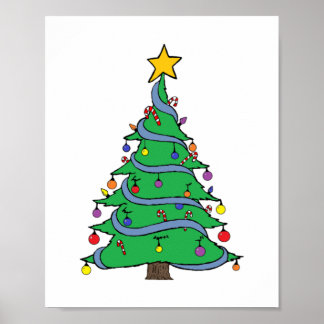 Kerstboom 34 poster