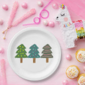 Kerstboom 39 papieren bordje (Feest)