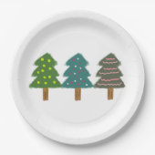 Kerstboom 39 papieren bordje (Voorkant)