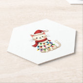 Kerstboom (3) kartonnen onderzetters (Schuin)