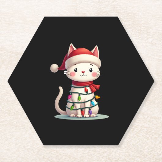 Kerstboom (3) kartonnen onderzetters (Voorkant)