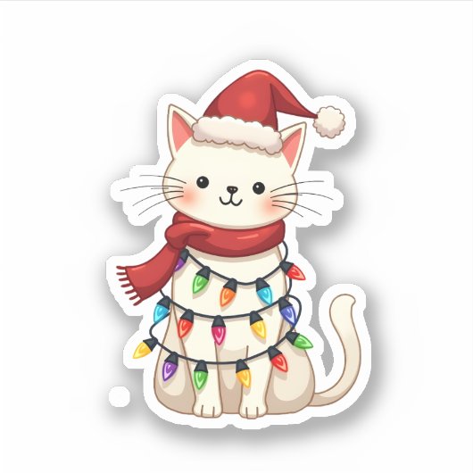 Kerstboom (3) sticker (Voorkant)