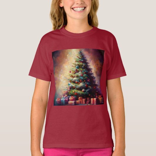 Kerstboom 3 t-shirt (Voorkant)