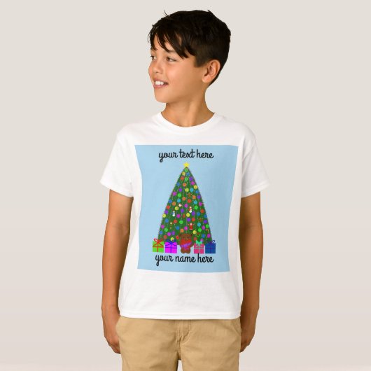 Kerstboom #3 T-shirt (Voorkant volledig)