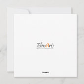 Kerstboom - 3D rendering Feestdagenkaart (Achterkant)