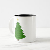 kerstboom 40 tweekleurige koffiemok (Voorkant links)