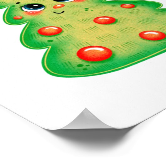 Kerstboom 62 poster (Hoek)