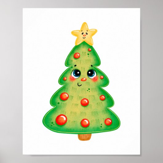 Kerstboom 62 poster (Voorkant)