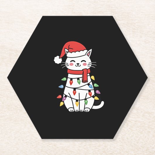 Kerstboom (7) kartonnen onderzetters (Voorkant)