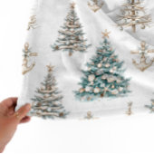 Kerstboom aan de kust Vakantie Fleece Deken