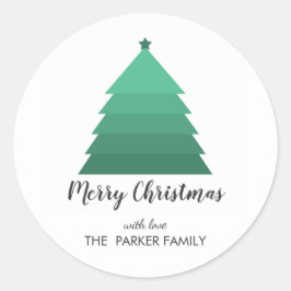 kerstboom, aangepast cadeautje Label