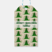 kerstboom Aangepaste cadeautjes Labels Cadeaulabel (Achterkant)
