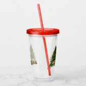 Kerstboom aangepaste naam Acylic Tumbler Acryl Drinkbeker (Links)