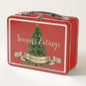 Kerstboom Aangepaste Seizoen Eten Vakantie (Voorkant)