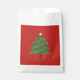 Kerstboom Aangepaste Witte Favorietentas Bedankzakje