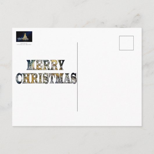 Kerstboom Abstract Briefkaart (Achterkant)