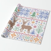 Kerstboom Abstract Cadeaupapier (Uitgerold)