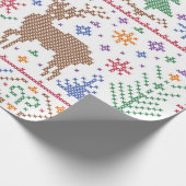 Kerstboom Abstract Cadeaupapier (Hoek)