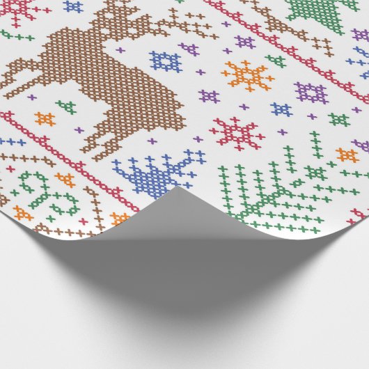 Kerstboom Abstract Cadeaupapier (Hoek)