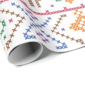 Kerstboom Abstract Cadeaupapier (Rol Hoek)