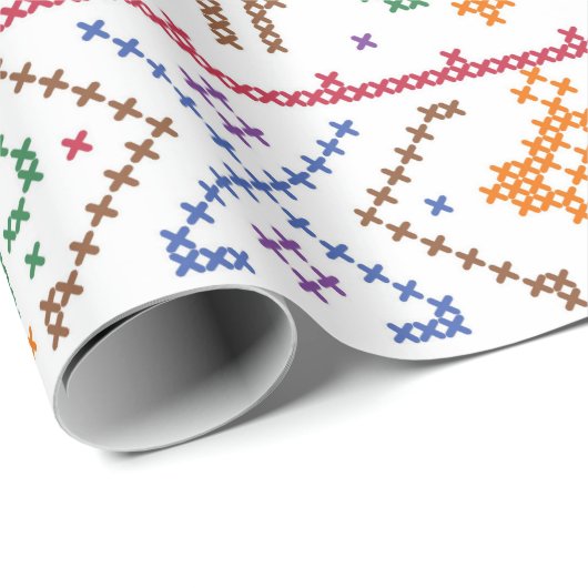 Kerstboom Abstract Cadeaupapier (Rol Hoek)