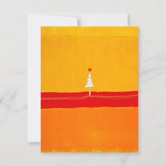 Kerstboom, , Abstract Feestdagenkaart (Voorkant)