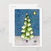 Kerstboom Abstract vakantie Briefkaart (Voorkant / Achterkant)