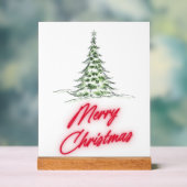 Kerstboom Acryl Bord (Neutraal)