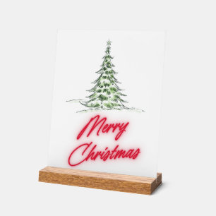 Kerstboom Acryl Bord