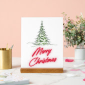 Kerstboom Acryl Bord (Huwelijk)