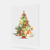 KERSTBOOM Acryl Teken ART DESIGN STIJL Bord (Hoek)