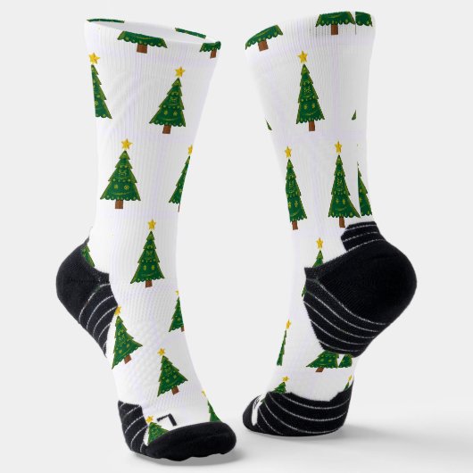 Kerstboom afbeelding High-Performance Atletiek Sokken (Gebogen)