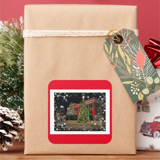 Kerstboom Afbeelding Sticker (Feestdagen)