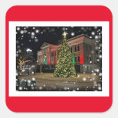 Kerstboom Afbeelding Sticker (Voorkant)