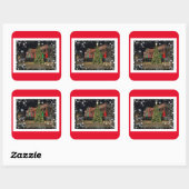 Kerstboom Afbeelding Sticker (Vel)