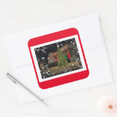 Kerstboom Afbeelding Sticker (Envelop)