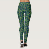 Kerstboom Afdrukken Leggings Groen (Achterkant)