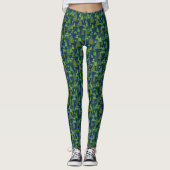 Kerstboom Afdrukken Leggings Groen (Voorkant)