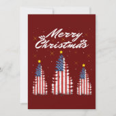 Kerstboom Amerikaanse vlag Kaart (Voorkant)