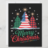 Kerstboom Amerikaanse vlag Kerstman Essentieel (Achterkant)