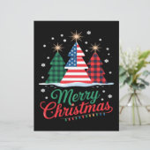 Kerstboom Amerikaanse vlag Kerstman Essentieel (Staand voorkant)