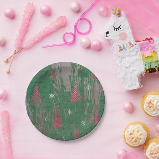 kerstboom  antiek bord  (Feest)